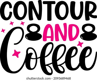 Makeup Graphics Contour And Coffee Svg Design