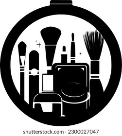 Makeup - High Quality Vector Logo - Vector illustration ideal for T-shirt graphic