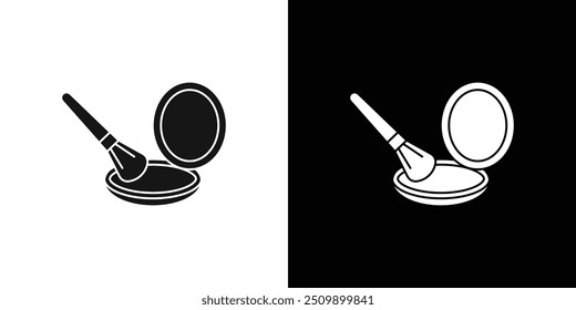 makeup icon Black line art vector logo set