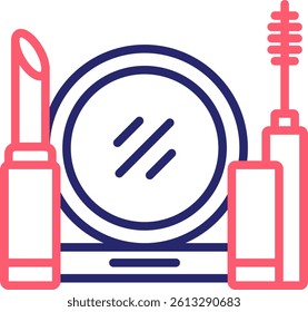 Makeup Icon Color Vector Illustration