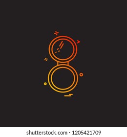 Makeup icon design vector 