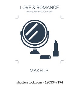 makeup icon. high quality filled makeup icon on white background. from love romance collection flat trendy vector makeup symbol. use for web and mobile