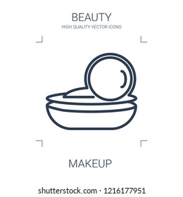 makeup icon. high quality line makeup icon on white background. from beauty collection flat trendy vector makeup symbol. use for web and mobile
