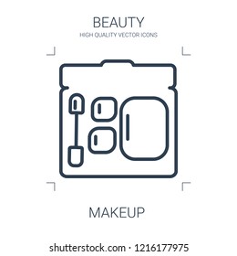 makeup icon. high quality line makeup icon on white background. from beauty collection flat trendy vector makeup symbol. use for web and mobile