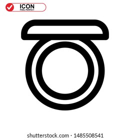 makeup icon isolated sign symbol vector illustration - high quality black style vector icons
