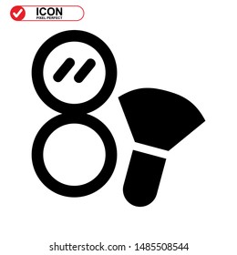 makeup icon isolated sign symbol vector illustration - high quality black style vector icons
