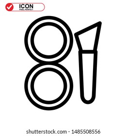 makeup icon isolated sign symbol vector illustration - high quality black style vector icons
