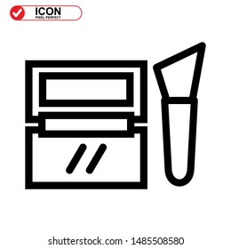 makeup icon isolated sign symbol vector illustration - high quality black style vector icons
