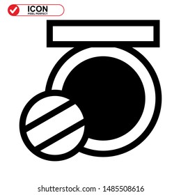 makeup icon isolated sign symbol vector illustration - high quality black style vector icons
