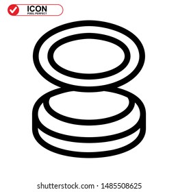 makeup icon isolated sign symbol vector illustration - high quality black style vector icons

