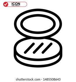 makeup icon isolated sign symbol vector illustration - high quality black style vector icons
