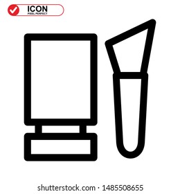 makeup icon isolated sign symbol vector illustration - high quality black style vector icons
