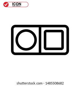makeup icon isolated sign symbol vector illustration - high quality black style vector icons
