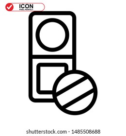 makeup icon isolated sign symbol vector illustration - high quality black style vector icons

