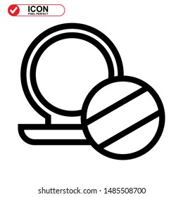 makeup icon isolated sign symbol vector illustration - high quality black style vector icons
