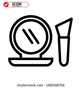 makeup icon isolated sign symbol vector illustration - high quality black style vector icons
