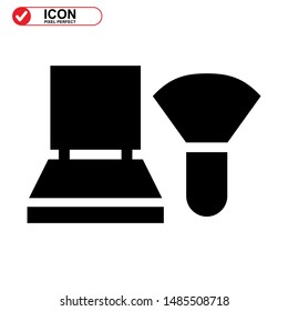 makeup icon isolated sign symbol vector illustration - high quality black style vector icons
