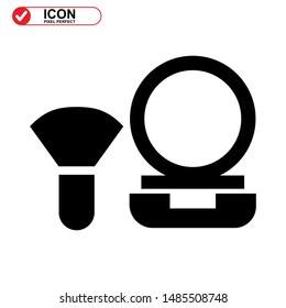 makeup icon isolated sign symbol vector illustration - high quality black style vector icons

