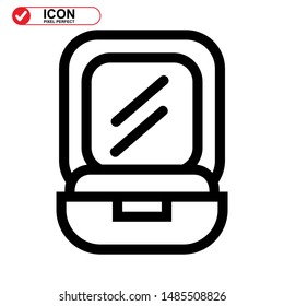 makeup icon isolated sign symbol vector illustration - high quality black style vector icons
