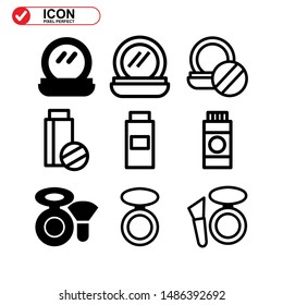 makeup icon isolated sign symbol vector illustration - Collection of high quality black style vector icons
