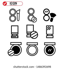 makeup icon isolated sign symbol vector illustration - Collection of high quality black style vector icons
