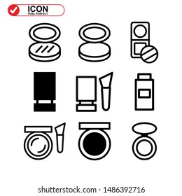 makeup icon isolated sign symbol vector illustration - Collection of high quality black style vector icons
