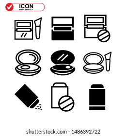 makeup icon isolated sign symbol vector illustration - Collection of high quality black style vector icons
