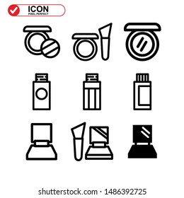 makeup icon isolated sign symbol vector illustration - Collection of high quality black style vector icons
