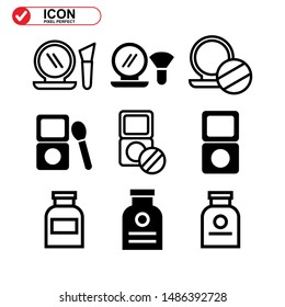 makeup icon isolated sign symbol vector illustration - Collection of high quality black style vector icons
