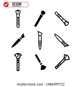 makeup icon isolated sign symbol vector illustration - Collection of high quality black style vector icons
