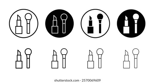 makeup icon Outline vector for web ui