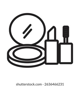 makeup icon Thin line illustration