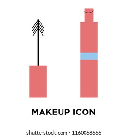 Makeup icon vector isolated on white background, Makeup transparent sign