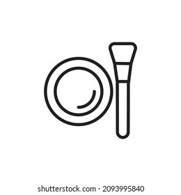 MAKEUP icon in vector. Logotype