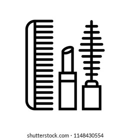 Makeup icon vector icon. Simple element illustration. Makeup symbol design. Can be used for web and mobile.
