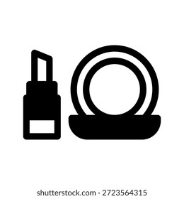 Icono de maquillaje Ilustración de diseño de símbolo de Vector