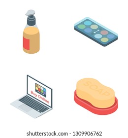 makeup icons in isometric style vector, perfect for salon and spa projects as well in designing assignments. Grab to use it.