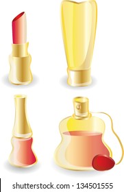 Make-up icons - vector icon set