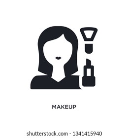 makeup isolated icon. simple element illustration from woman clothing concept icons. makeup editable logo sign symbol design on white background. can be use for web and mobile