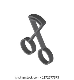 Makeup isometric left top view 3D icon