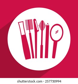 makeup kit design, vector illustration eps10 graphic 