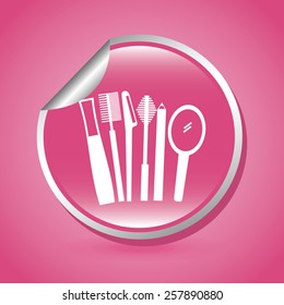 makeup kit design, vector illustration eps10 graphic 