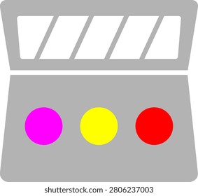 Makeup kit Flat Icon Vector Design