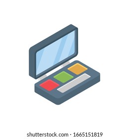 Makeup Kit isometric icon. 3d vector colorful illustration. isolated on white background