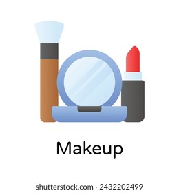 Kit de maquillaje, regalo del día de la madre, icono visualmente perfecto de accesorio de maquillaje