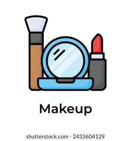 Makeup kit, mothers day gift, visually perfect icon of makeup accessory