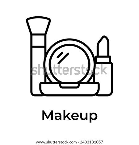 Makeup kit, mothers day gift, visually perfect icon of makeup accessory