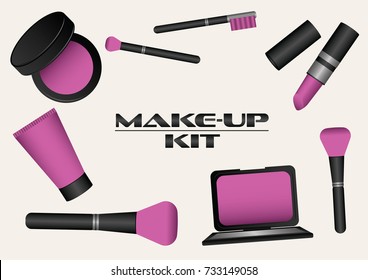 Make-up kit vector