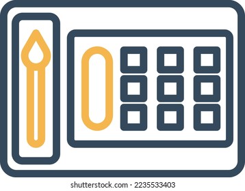 Makeup kit Vector Icon which is suitable for commercial work and easily modify or edit it
