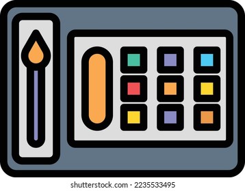 Makeup kit Vector Icon which is suitable for commercial work and easily modify or edit it

